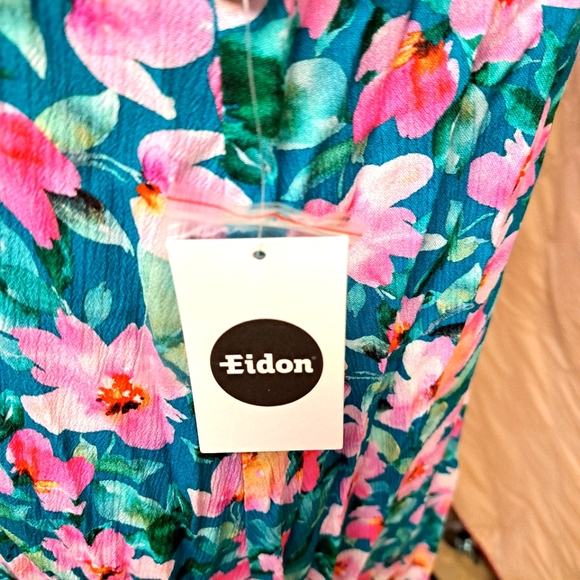 Eidon by Body Glove Summer Halter Dress, Lagoon Floral, Small - Picture 5 of 6
